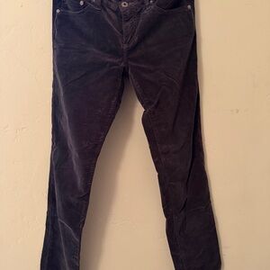 Ag Adriano Goldschmied Dark Gray Corduroy Pants